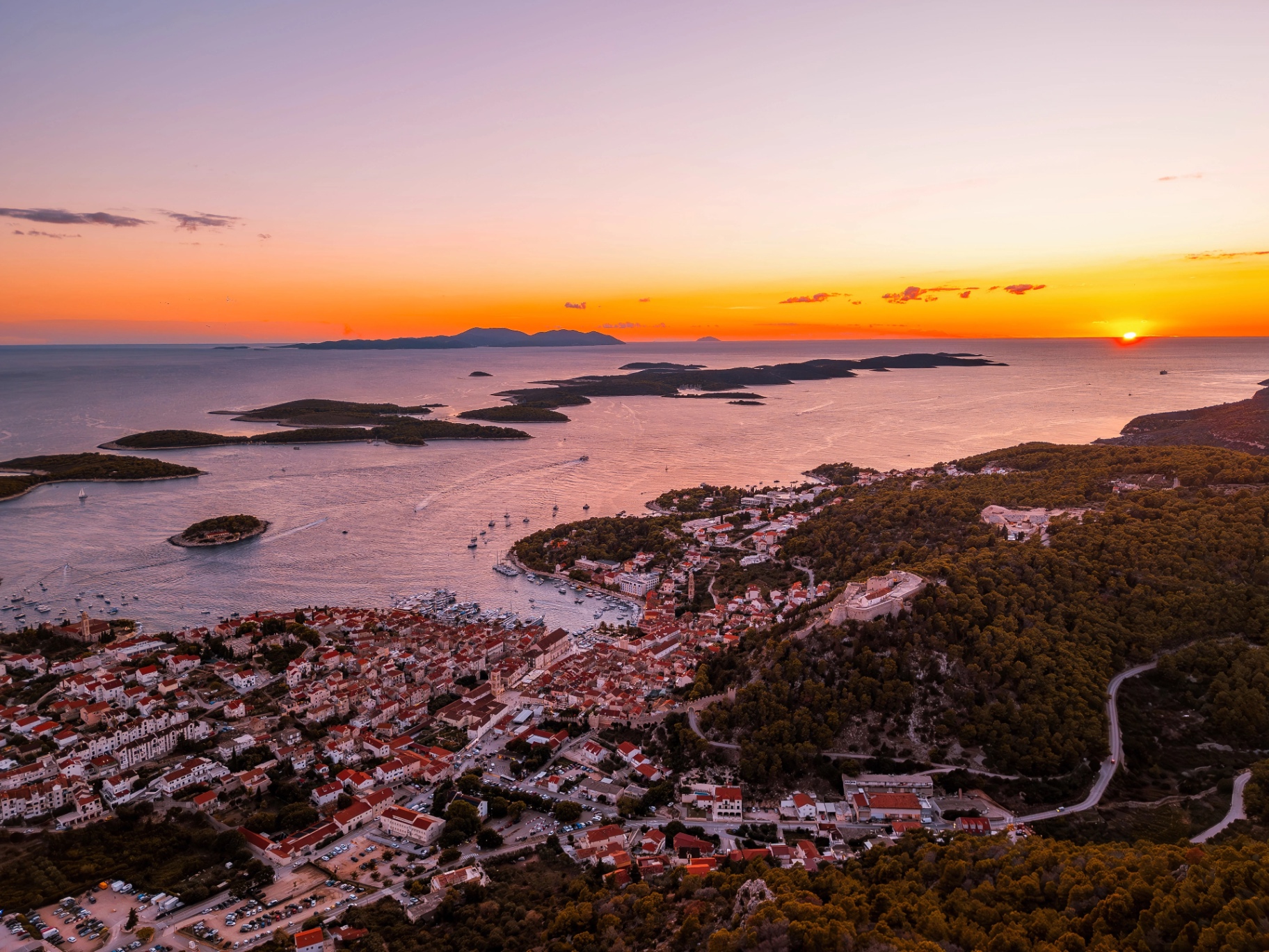 Sunset on Hvar